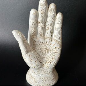 A-divination hand  Halloween Decoration - table top -Tarot - Goth - 5.5”
